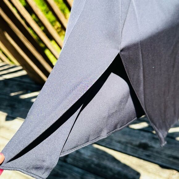 Lita 100% Silk black spaghetti strap dress XS. MSRP $248 NWT luxury - Picture 5 of 7